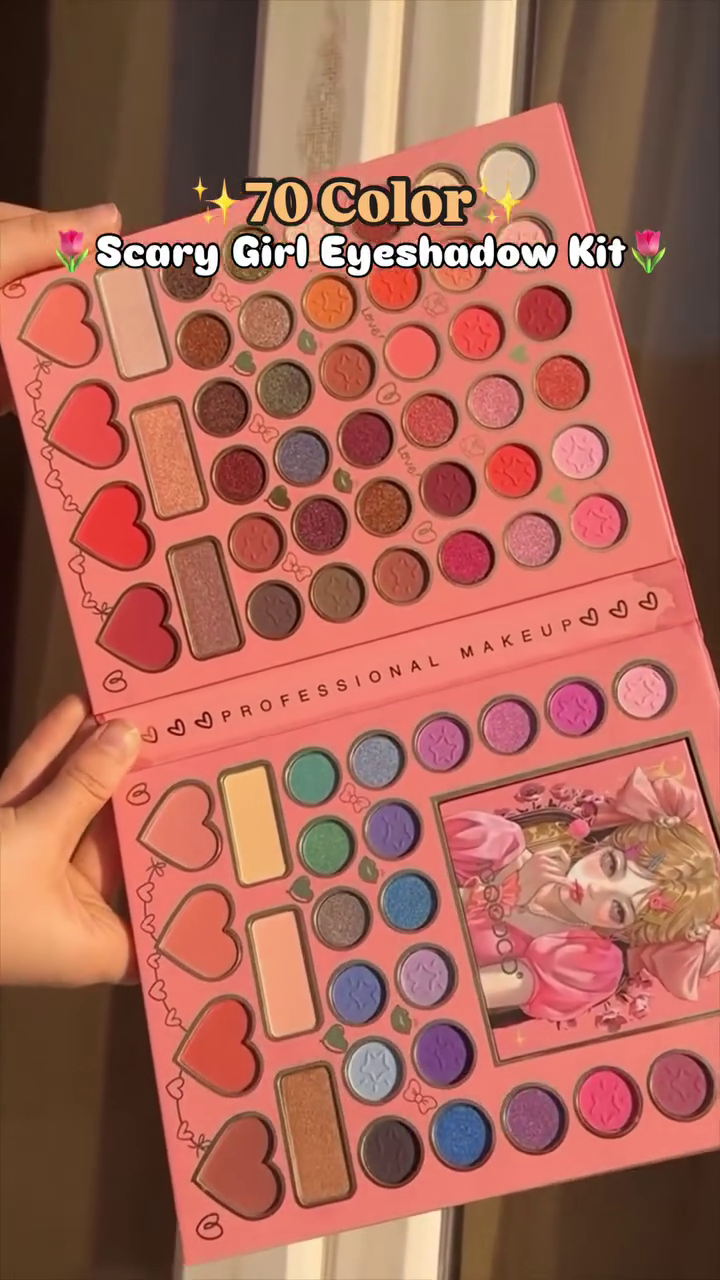 Eyeshadow Kit – Vibrant & Shimmer Shades in a Bold Professional Makeup Palette