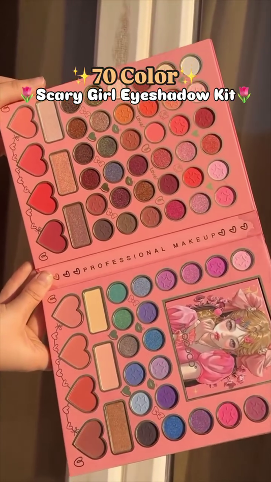 Eyeshadow Kit – Vibrant & Shimmer Shades in a Bold Professional Makeup Palette