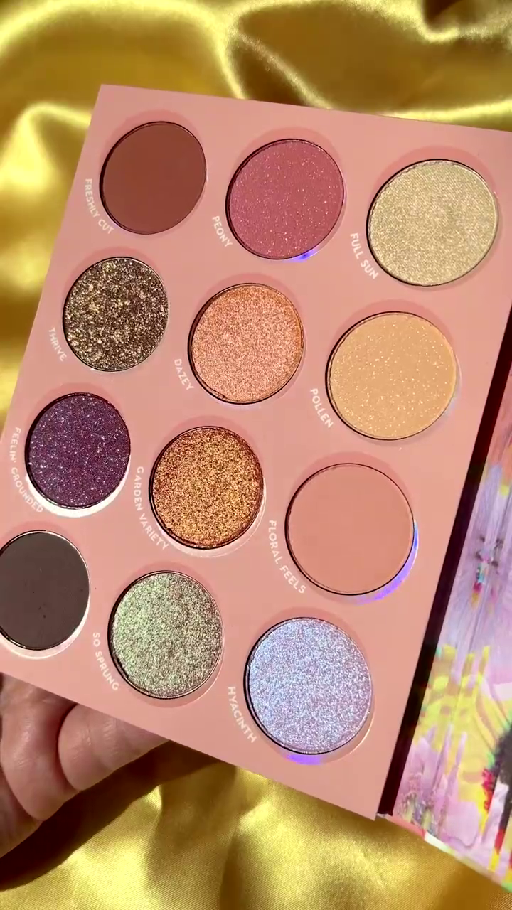 Floral-Inspired Eyeshadow Palette – 12 Sparkling and Matte Shades for Stunning, Colorful Eye Looks