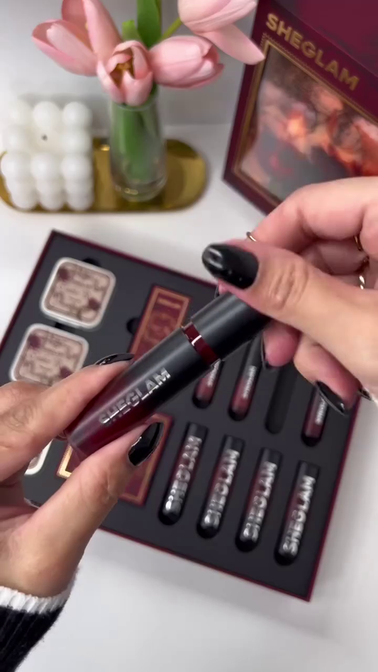 SheGlam Liquid Lipstick Set – Long-Wear, Intense Color in Rich Shades from Bold Reds to Subtle Nudes