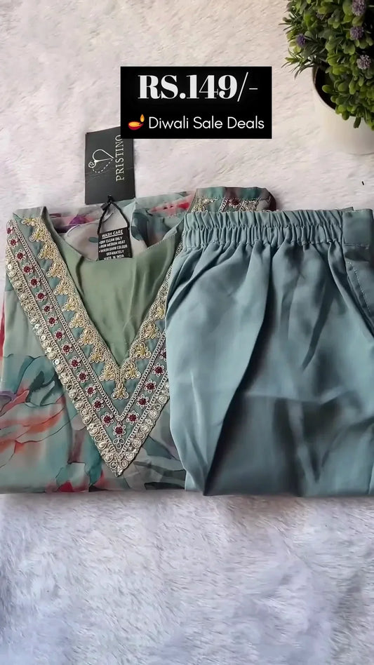 Bandhani Pattern Kurta Set