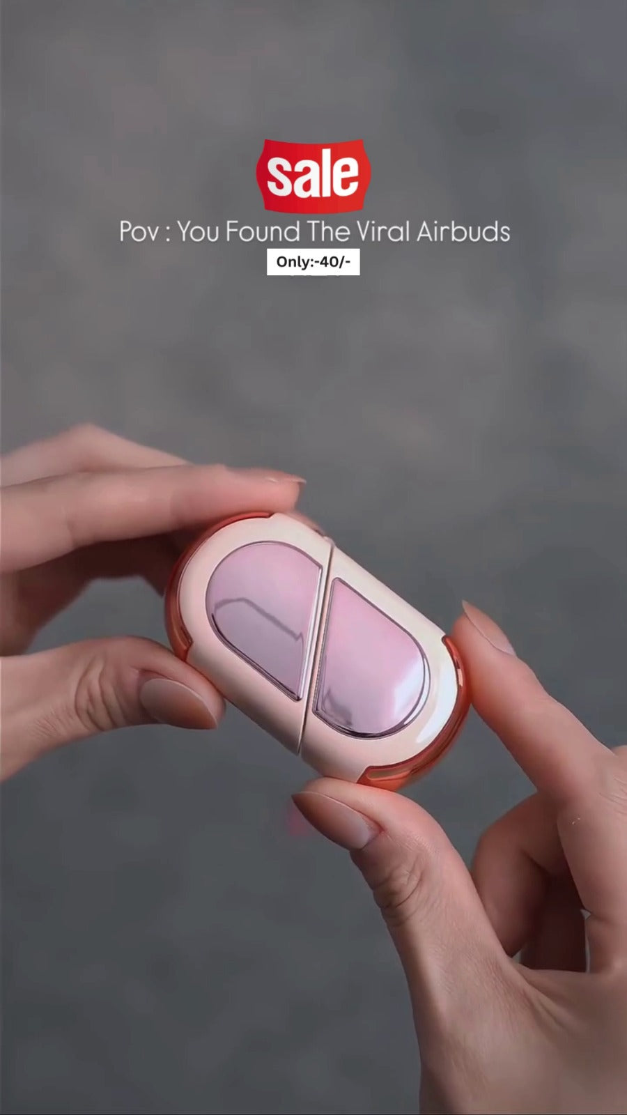 Heart-Shaped Wireless Bluetooth Earbuds – Stylish and Compact Viral Earphones with Charging Case, Ideal for Gifting and Daily Use