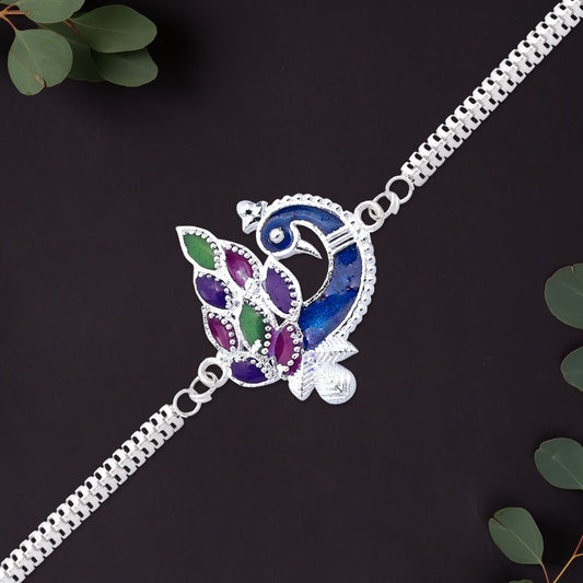 Traditional Peacock Design Rakhi