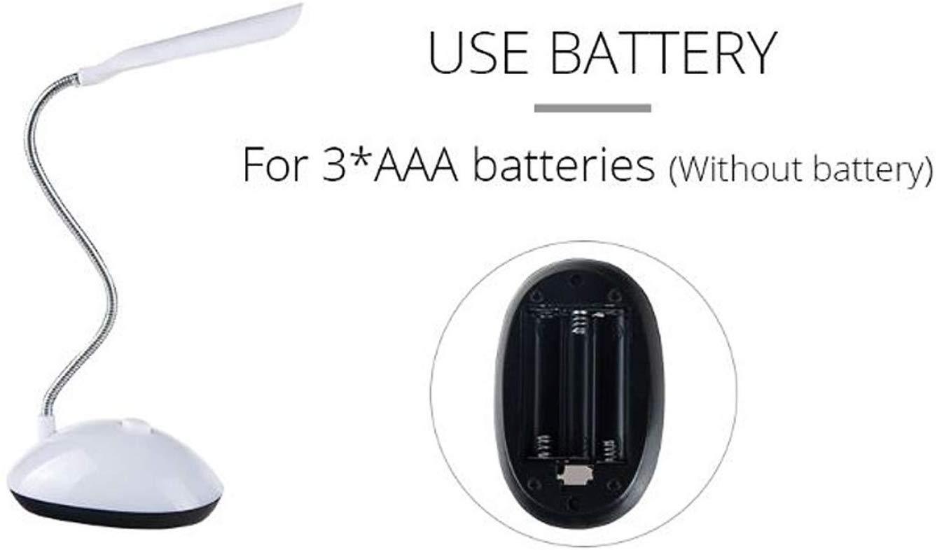 Portable LED Reading Light Adjustable Dimmable Touch Control Desk Lamp