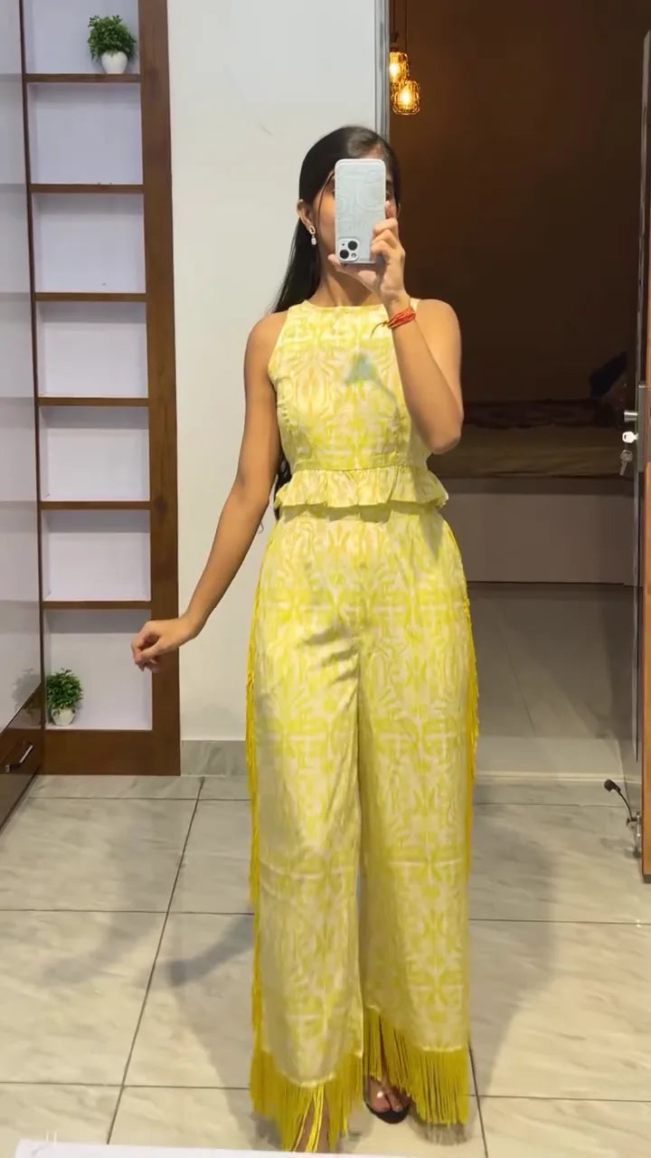 Trendy Yellow Ethnic Western Wear for Women – Elegant, Modern, and Perfect for Every Occasion