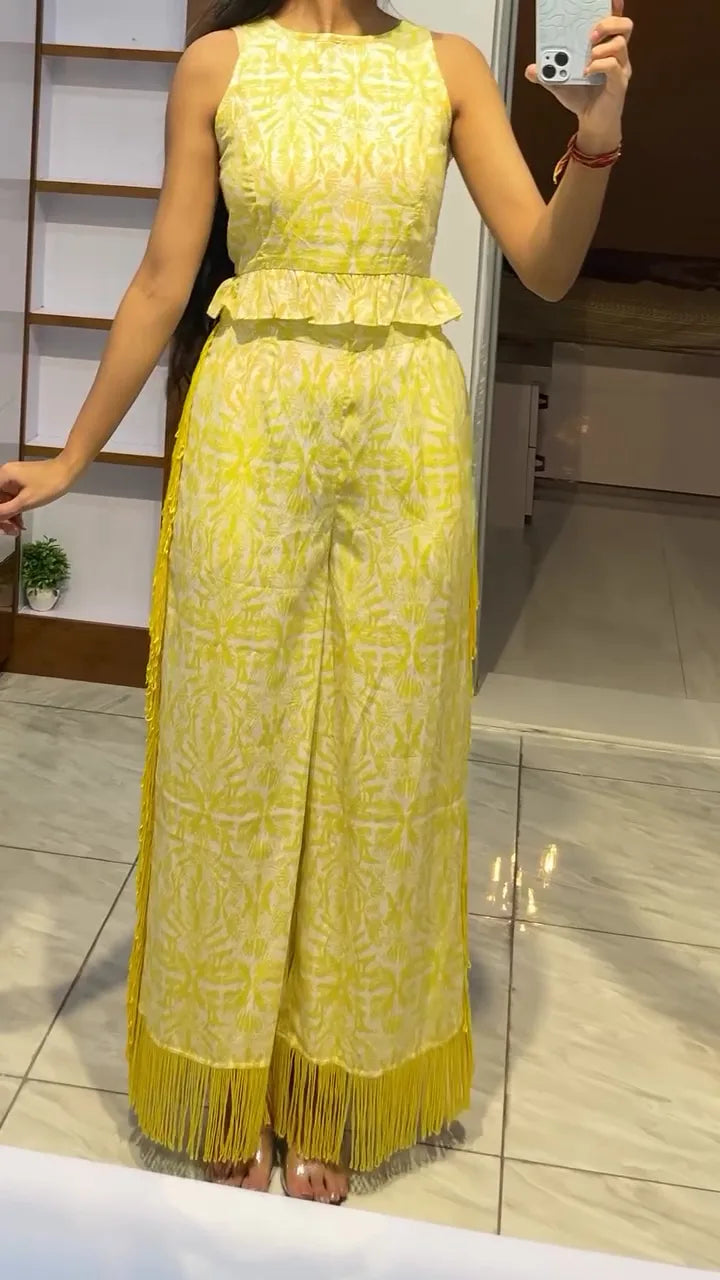 Trendy Yellow Ethnic Western Wear for Women – Elegant, Modern, and Perfect for Every Occasion