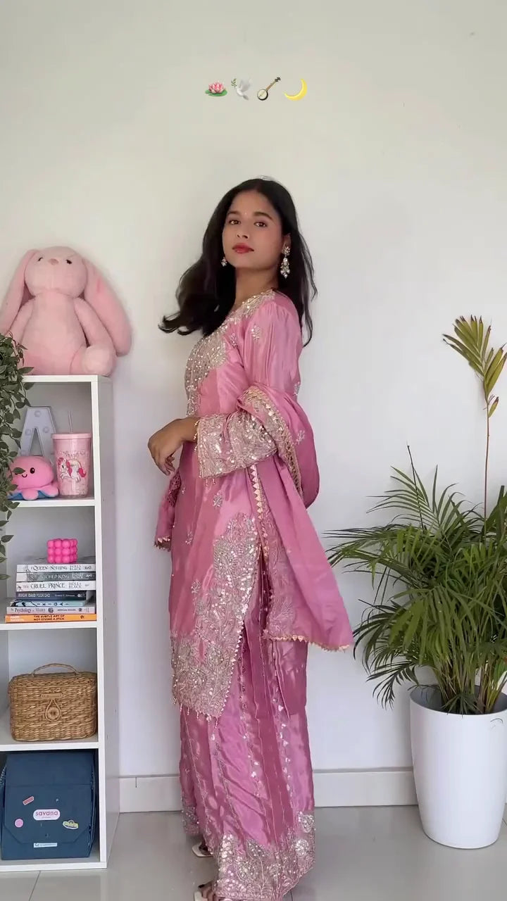 Designer Heavy Sharara Set for Women – Royal, Elegant & Perfect for Weddings and Festive Celebrations