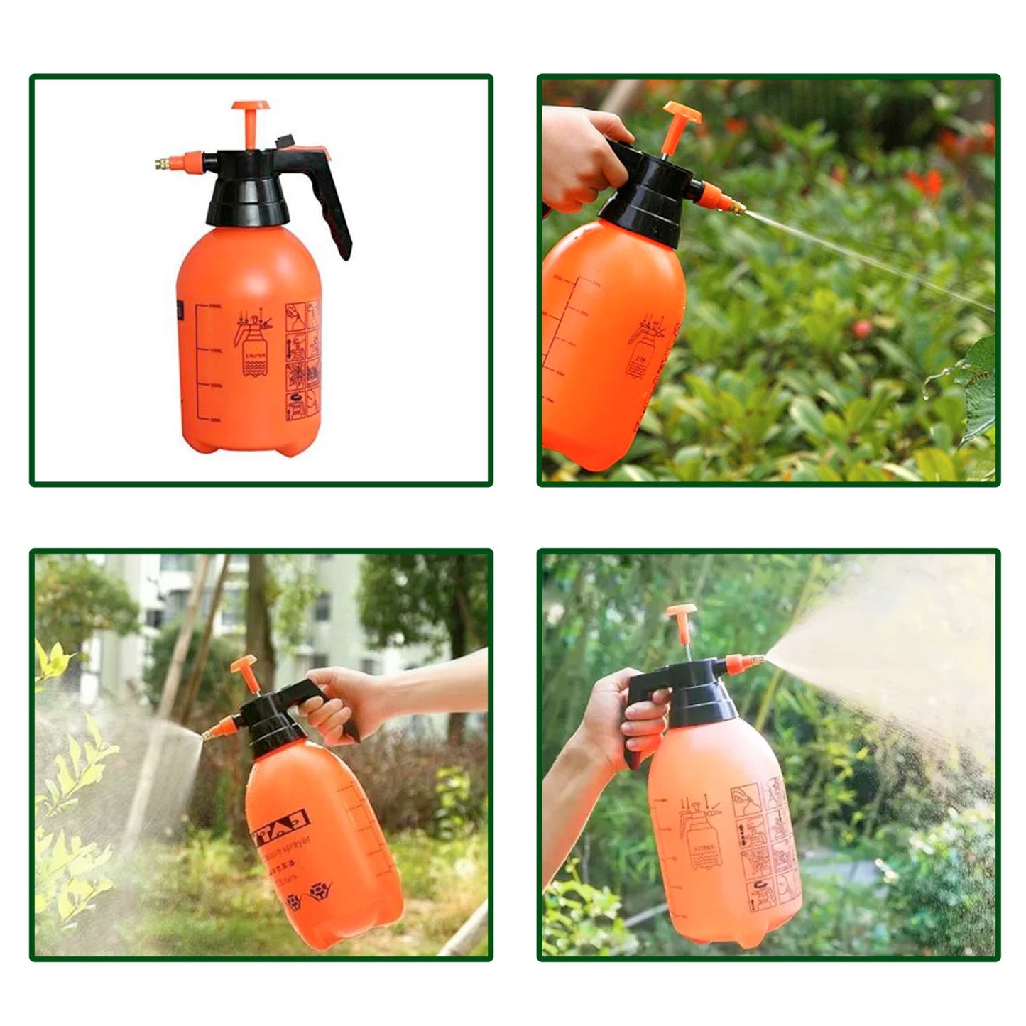 Water Sprayer Hand-held Pump Pressure Garden Sprayer - 2 L (Mix Color)