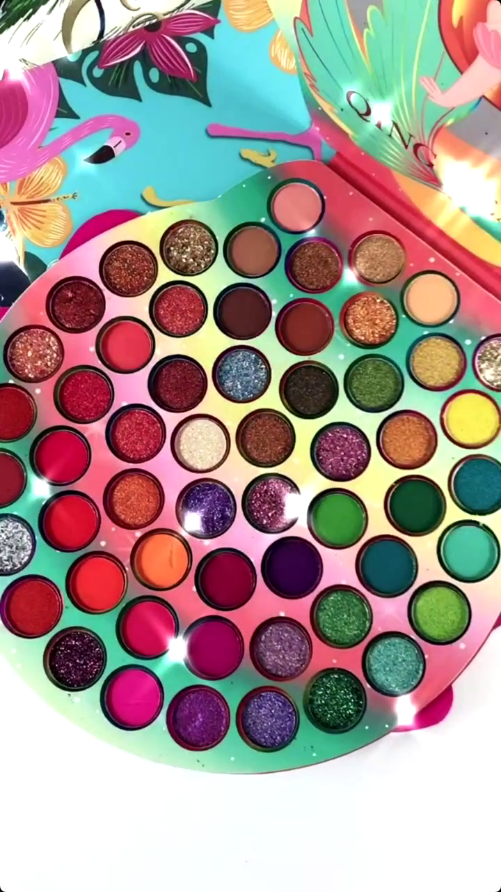 Ultimate Multi-Finish Eyeshadow Palette Set – Highly Pigmented Matte, Shimmer, and Glitter Shades in Bold Brights, Neutrals, and Jewel Tones for Vibrant Creative Looks