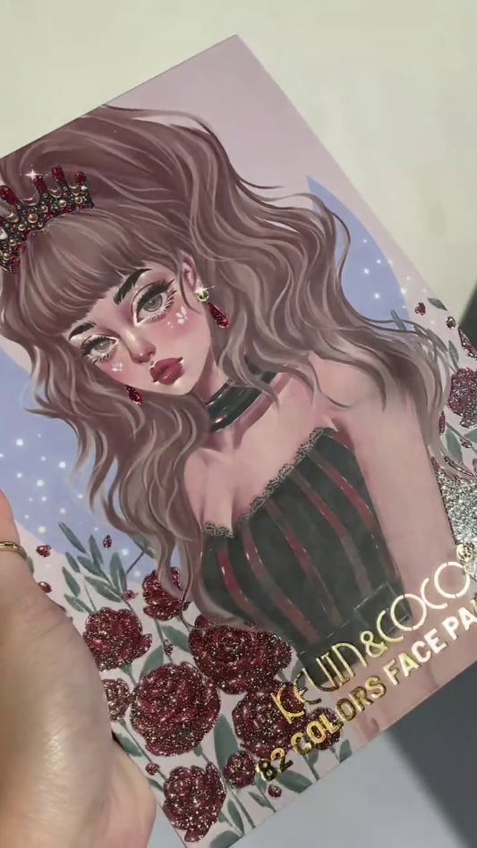 Multi-Finish Colorful Eyeshadow Palette Featuring Matte, Shimmer, and Glitter Shades – Ultra-Pigmented and Blendable Rainbow Tones for Creative Eye Looks