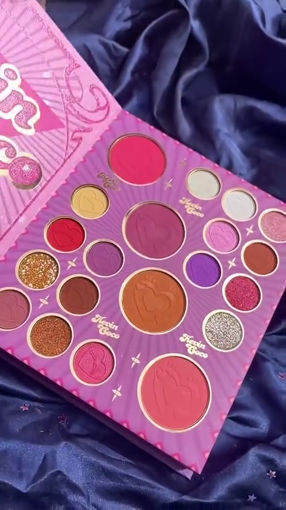 Complete All-in-One Makeup Book Collection Featuring High-Pigment Eyeshadow Palettes, Creamy Lip Colors, Radiant Highlighters