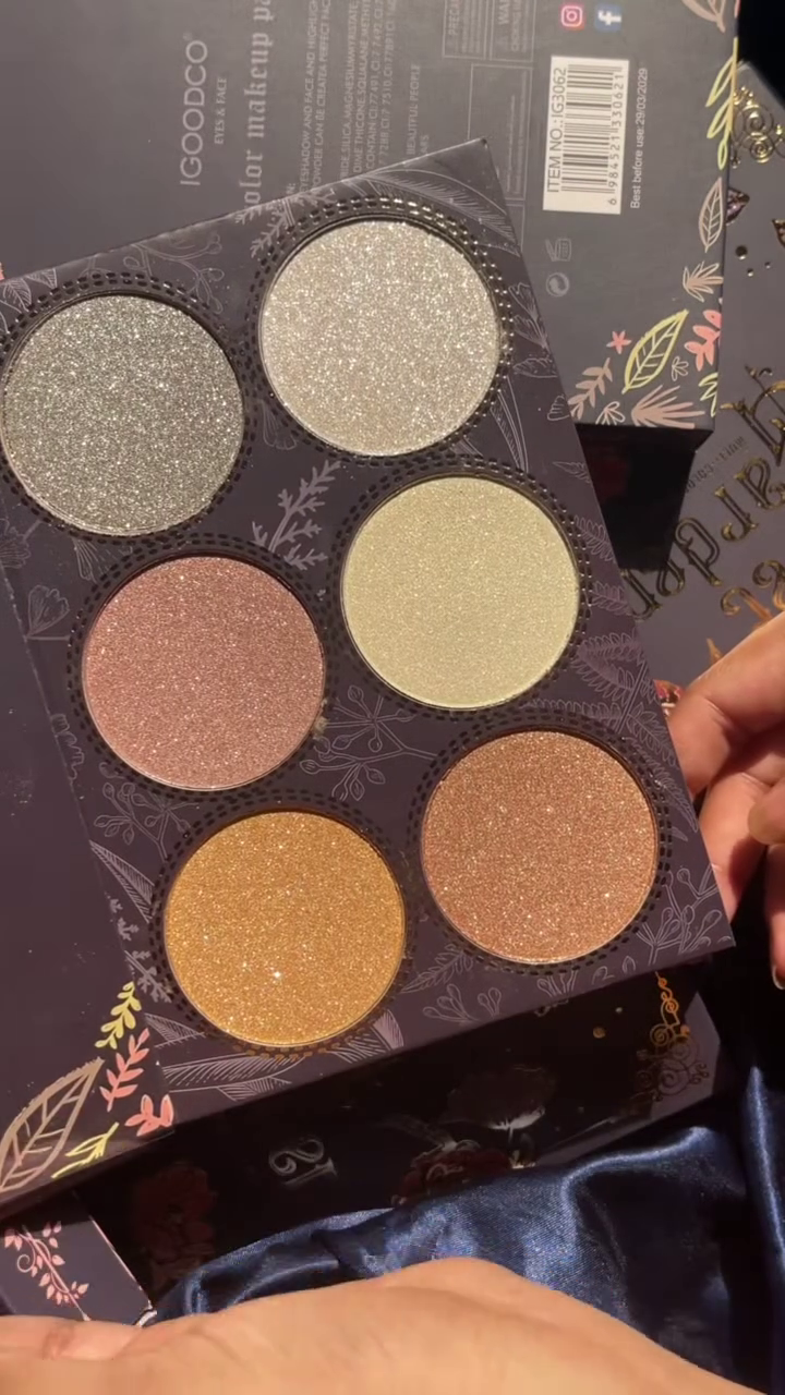 Secret Garden Multi-Color Makeup Palette – All-in-One Eyeshadow and Highlighter Kit Featuring 30 Richly Pigmented Shades with Mattes, Shimmers, Glitters, and 6 Radiant Face Highlighters in Elegant Floral Packaging