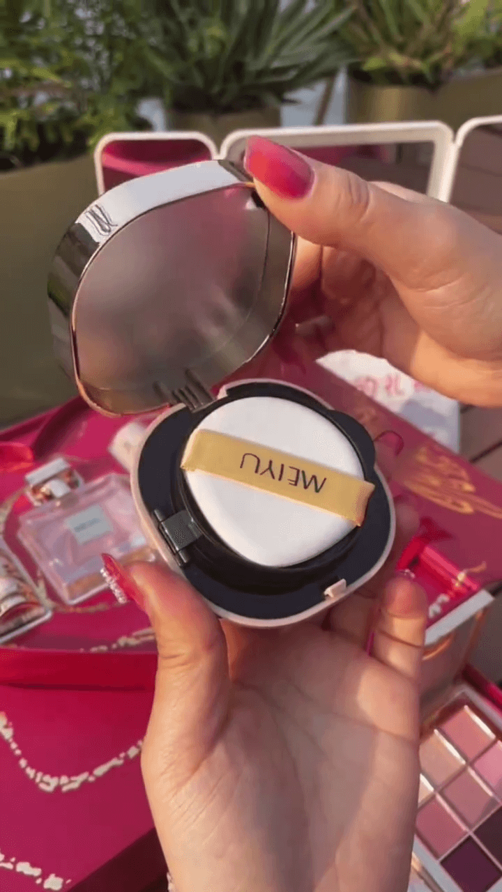 Royal Bridal All-in-One Makeup Gift Box Featuring Multi-Layered Cosmetic Collection with Eyeshadows, Lip Colors, Blush, Highlighters & More