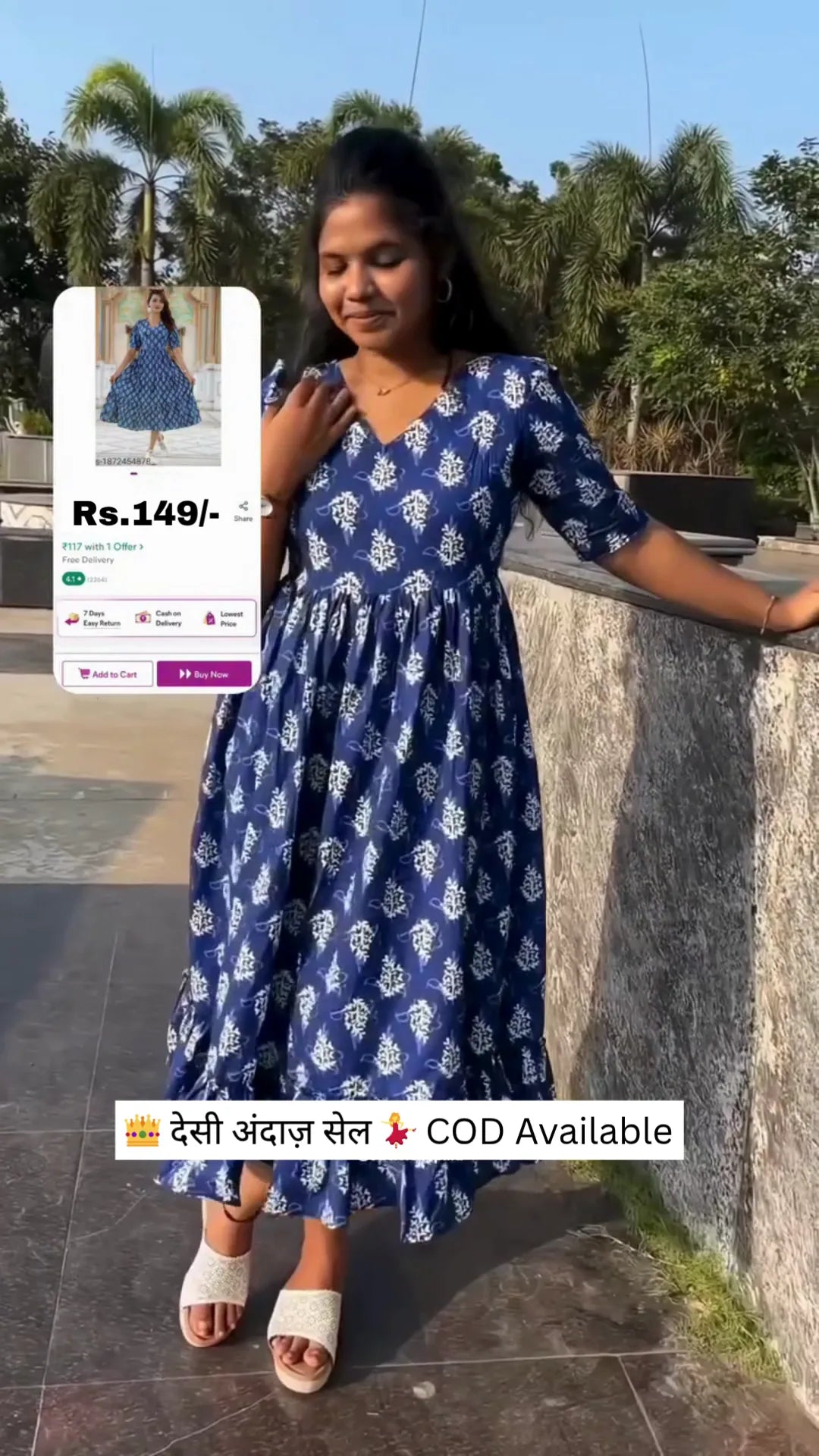 Stylish Blue Kurti for Women – Elegant, Comfortable, and Perfect for Everyday Wear