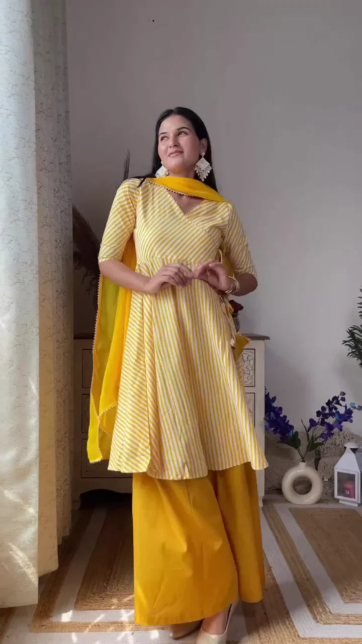 Yellow Sharara: A Bright Fusion of Festive Style, Flowy Comfort, and Traditional Ethnic Elegance