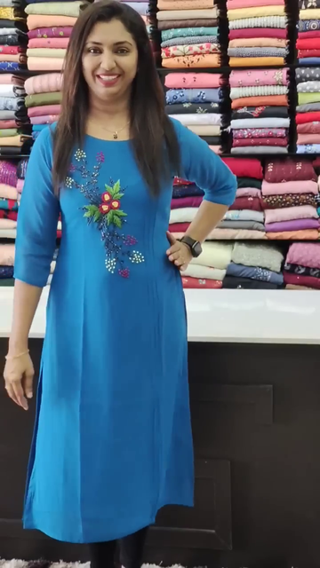 Elegant Blue Embroidered Kurti for Women | 2025 Trending Party Wear